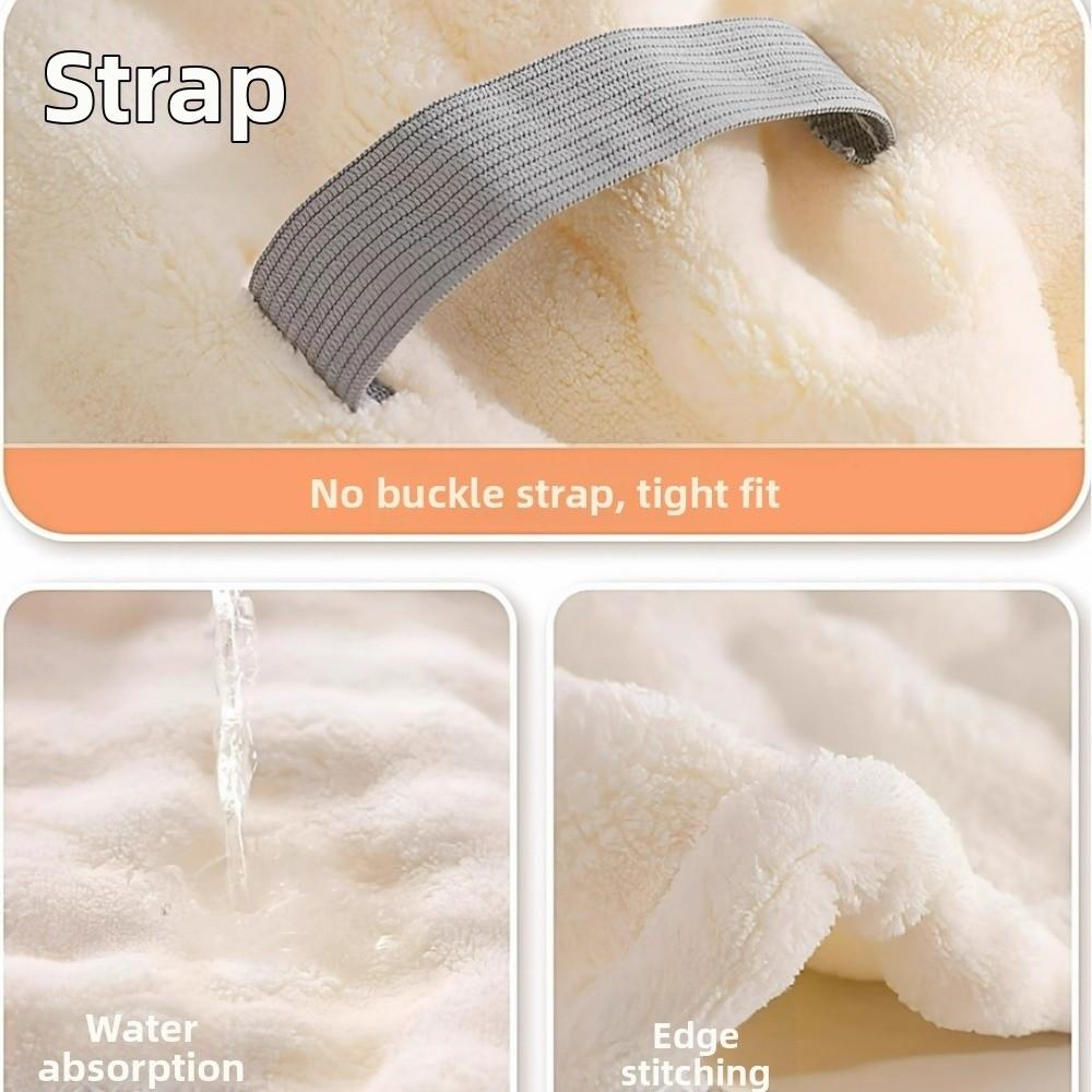 Thickened Hair Drying Cap Quick-drying Shower Cap Wiping Hair Towel  For Women with Long Hair