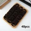 20/40 Solid Color Elastic Hair Bands | High Elasticity, Stylish and Easy Ponytail Rack, Suitable for Ladies Daily and Casual Use