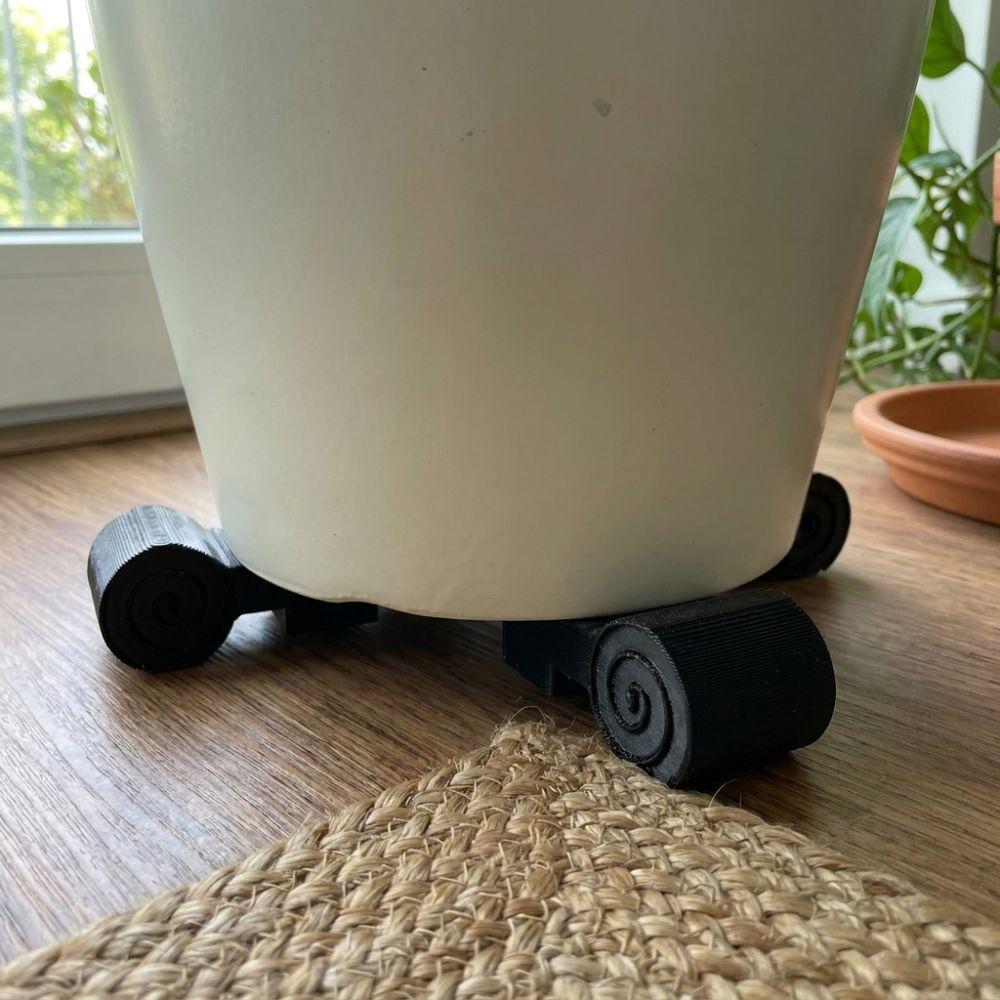 3Pcs 3D Printed Mini Cylindrical Plant Pot Risers Planter Support Blocks Indoor Potted Plants