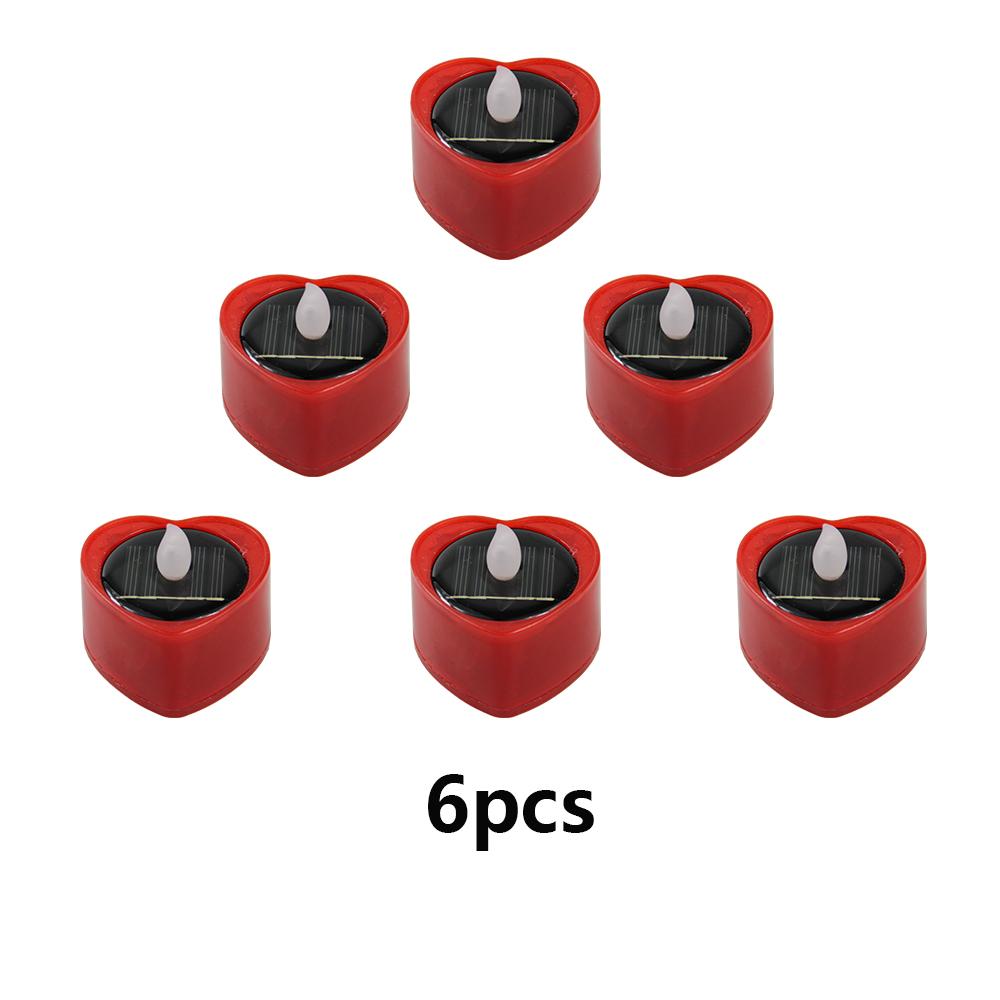 

Романтический солнечный светодиодный светильник в форме сердца, имитация, водонепроницаемая декоративная лампа, беспламенная свеча для вечеринки, украшения сада