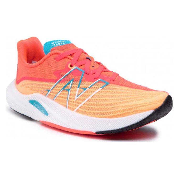 New Balance Zapatillas para Mujer FuelCell Rebel v2 Citrus Punch Coral Vívido Naranja WFCXLM2