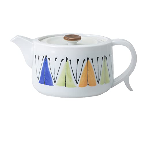 Чайник Saikai Pottery Hasami Ware, Объем прибл.. 620 мл, Серия R, Дизайн с листьями, 24349