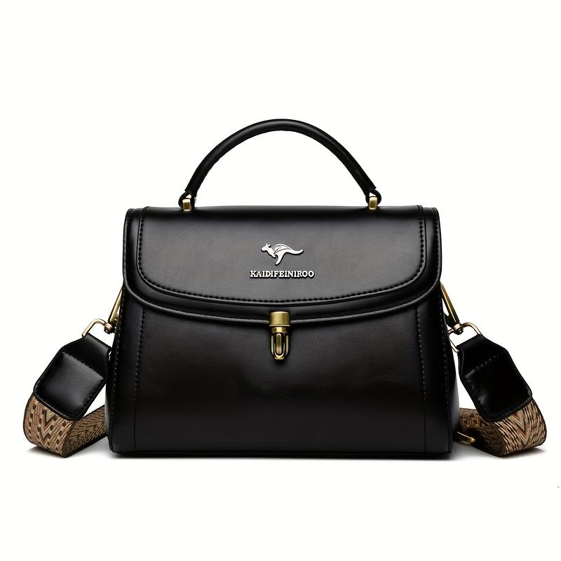 Crossbody bag, single-shoulder bag, handbag for women, fashionable ladies bag, vintage simple large-capacity handbag