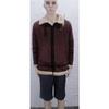 Winter Thickened Faux Suede Zip Jacket, British Style Fleece Lined Warm Coat for Outerwear