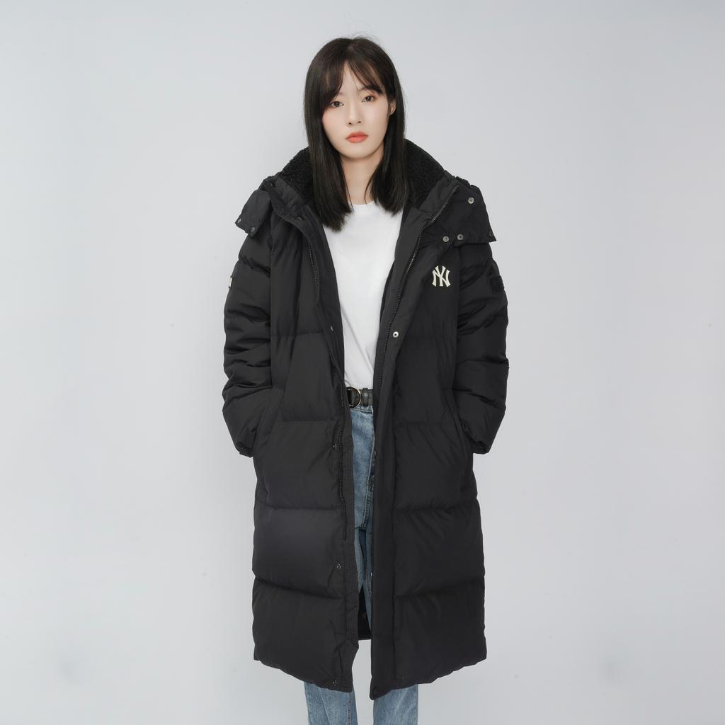 New MLB Down Jacket Winter Long Unisex Black 3ADJEC816-50BKS