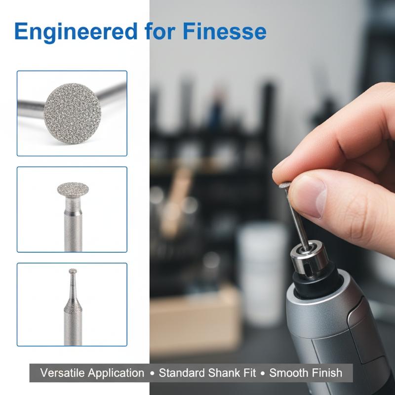 10PCS  Grinding Bit Set Ultra Thin T Head Shank Mounted Points for Rotary Tool Stone Glass Engraving Accessories