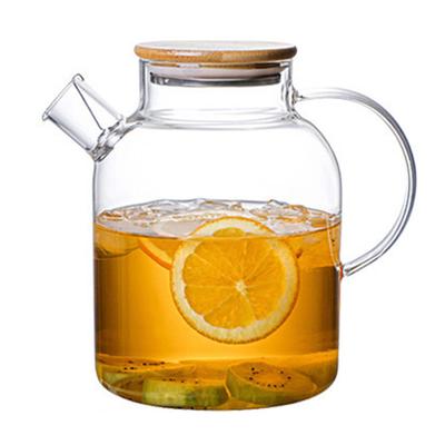 Grande Théière en Verre Transparent Infuseur à Thé en Vrac Brasseur de Thé pour Boisson à l'Eau Jus Camping