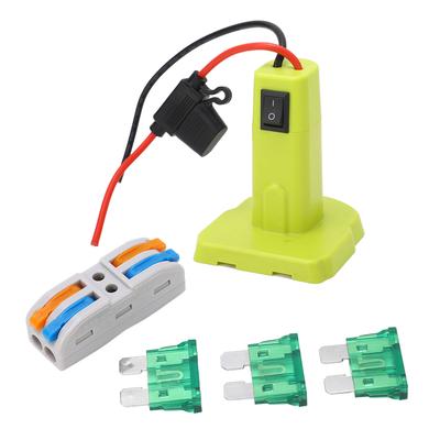 Netzteil mit Sicherungen Drahtklemmen für Ryobi P102 P103 P104 P105 P107 P108 P109 18V Akku