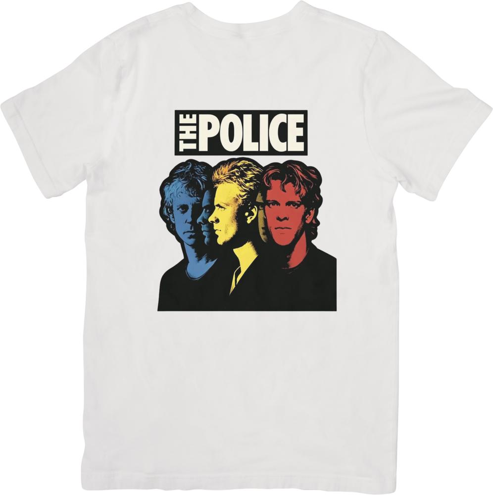 La collection Police Vintage Rétro Coupe pour Unisexe femmes T-shirts en Coton de Qualité