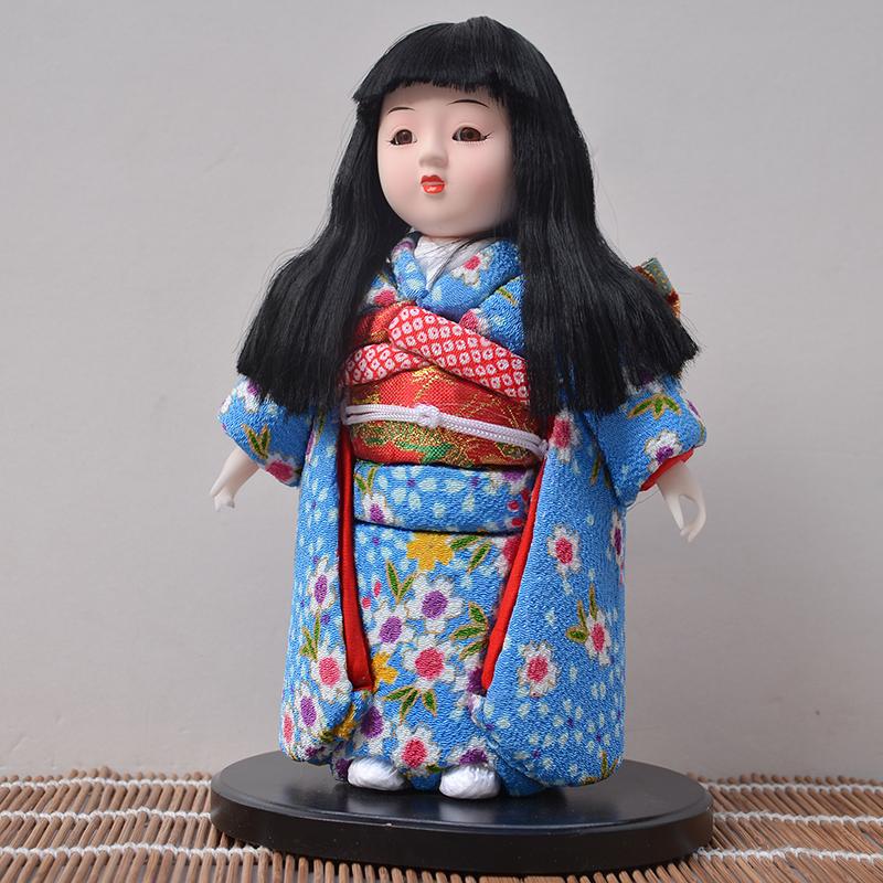 Retro Japanese geisha Doll Action figures Kimono Statue Figurines Ornaments for Home Room Hotel Desk Cabinets Decor Crafts Gift