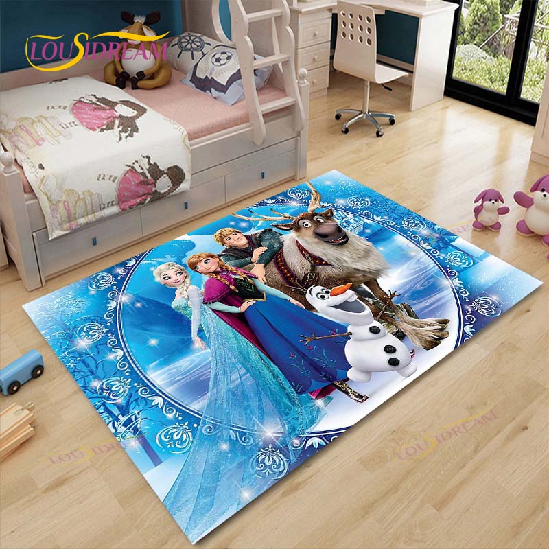 Anime Frozen Carpet Kids Carpets Living Room Tea Table Mats Bedroom Rug Washable Floor Mats Household Area Mat Dinosaur Rug