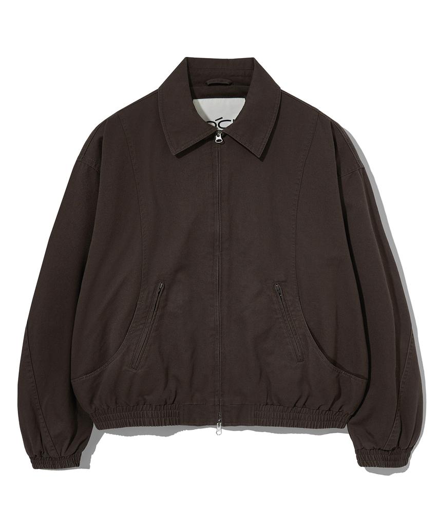 Costume O’Clock Cotton Curved Washed Blouson Jacket Navy Coosjk042Navy
