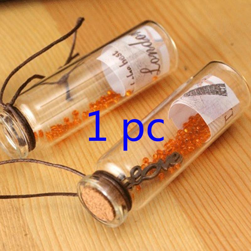 

Ретро Бутылка для пожеланий с пробкой, Дрейфующая бутылка, случайным образом 2 шт. / 1 шт. 1 pc random