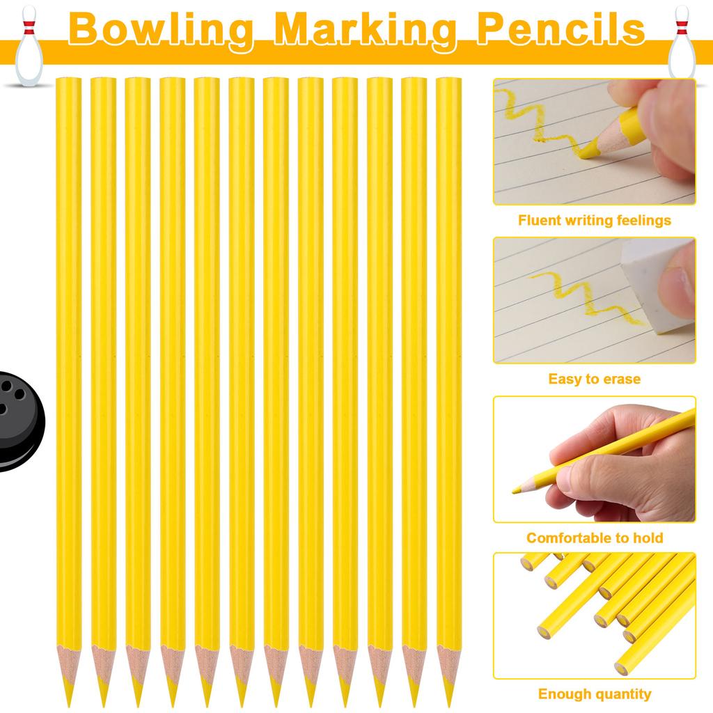 36Pcs Yellow Marking Pencil Yellow Glass Marking Pencil Carpenter Pencil Yellow Wooden Grease Pencil Wax Pencil Yellow Crayon