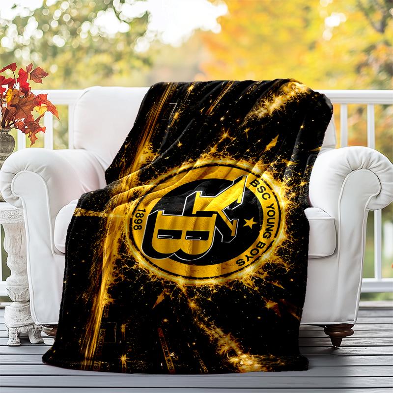 BSC YOUNG BOYS Flannel Blanket Soft All-Season Throw, Design for Camping, Car Travel, Hiking Sofa, Bed, Office Perfect Gift for Parties