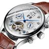 Ai Lang Hollow Tourbillon Watch Men'S Fully Automatic Mechanical Men'S Watch Multifunctional Stainless Steel Waterproof Waterproof Watch Men'S