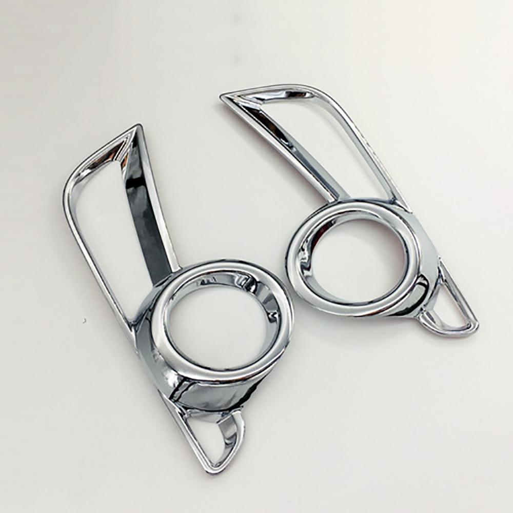 2PCS Front Fog Light Lamp Cover Trim Chrome For Toyota Highlander 2017 2018 2019