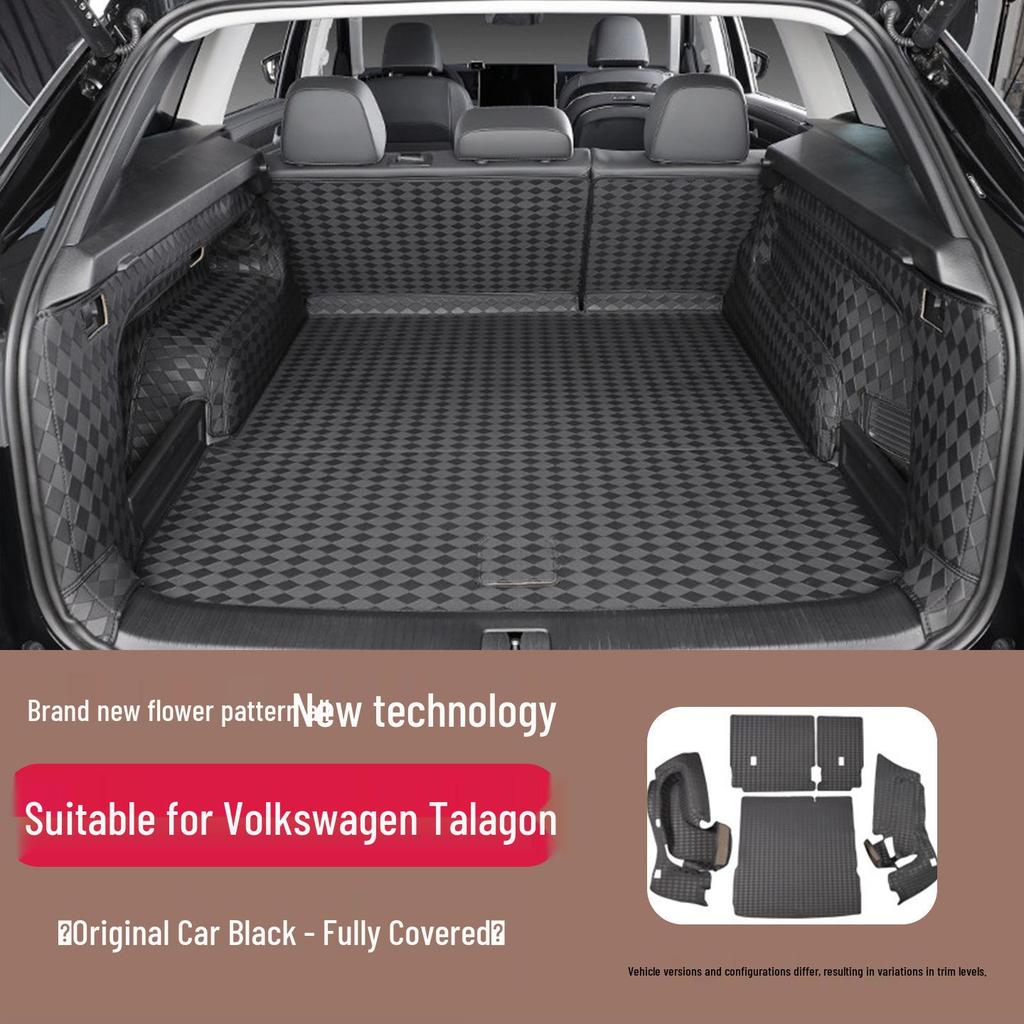 All-Weather Leather Trunk Mat for 2023-2026 Volkswagen Talagon: Waterproof, Wear-Resistant, Odor-Free