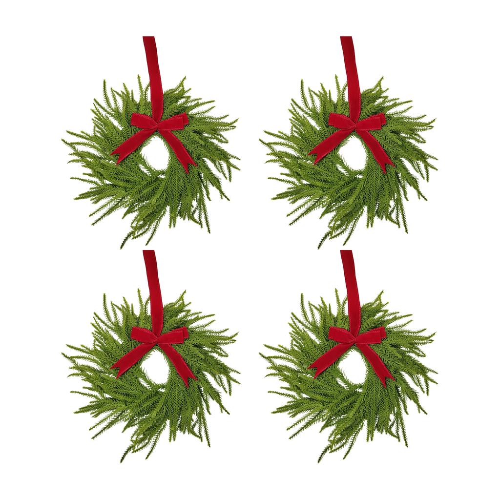 Pre,Lit Artificial  Wreath,  Artificial  Garland For Front Door With Red Bow, Cones, Red Berries,
