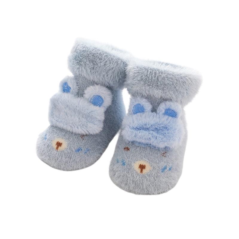 Listenwind Baby Thickened Socks for Girls & Boys Cartoon Plush Anti-Skid Cute Floors Socks Toddler Winter Warm Socks