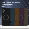 For Samsung A34 A54 Premium Shockproof Magnetic Phone Case For Samsung Galaxy A54 Leather Texture Pattern Anti-Fingerprint Cover