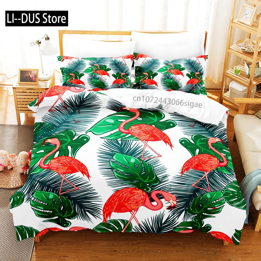 Firebird Bedding Set Single Twin Full Queen King Size Flamingo ed Set Aldult Kid Bedroom Duvetcover Sets 3D Anime Animal 037