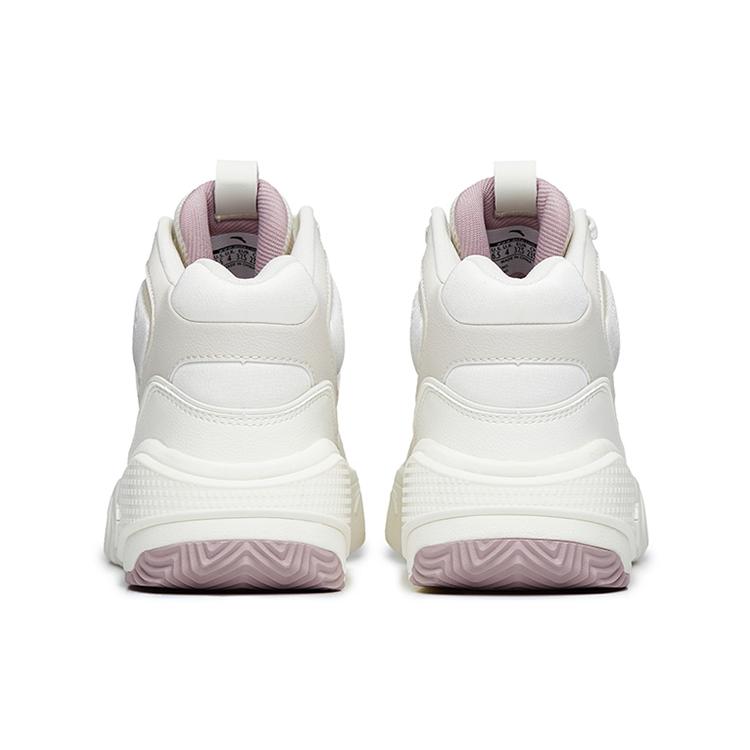 Anta Flame High Top Skateboard Shoes Women's White Purple 122238090R-2