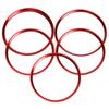 5 Stuks Rode Luchtuitlaat Ring Sierstrip Voor Benz A Klasse A200 A180 A220 W176