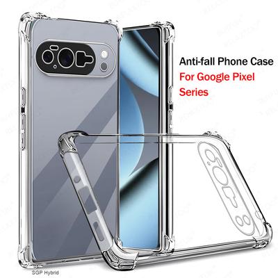 Custodia in Silicone Ultra Sottile Per Google Pixel 10 Pro XL 9 9a 8 8a 7 7a 6 6a Guscio Trasparente Cover Posteriore Trasparente Google 10Pro 9Pro XL
