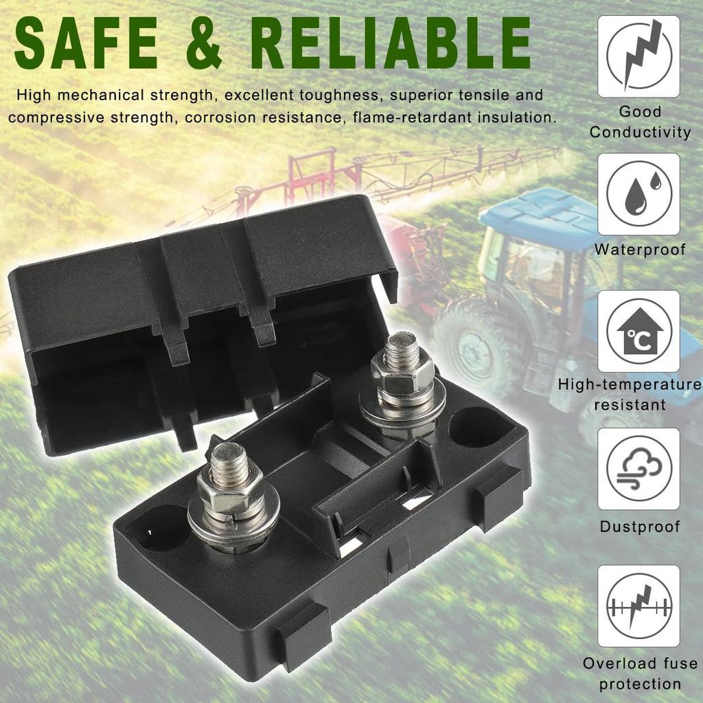 DAOKAI Intermediate Fuse Holder, 2pcs ANS Car Fuse Holder With 2pcs 60A Amp High