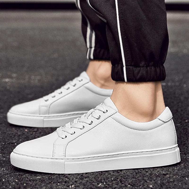 Luxury Men's Shoes Brand Genuine Leather Sneakers Fashion Casual Shoes for Men All-match Outdoor Skateboard Shoe Tenis Masculino