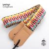 Ethnic Ukulele Cotton Strap with Leather Head and Shoulder Support