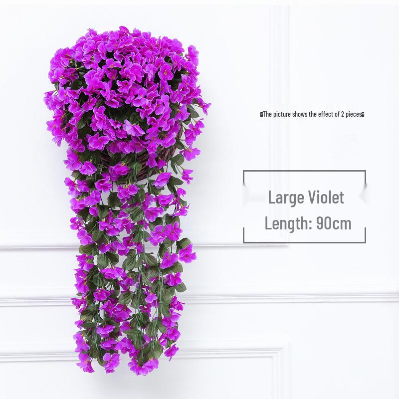 Wisteria Vine Artificial Silk Flower Wall Hanging for Indoor Decoration