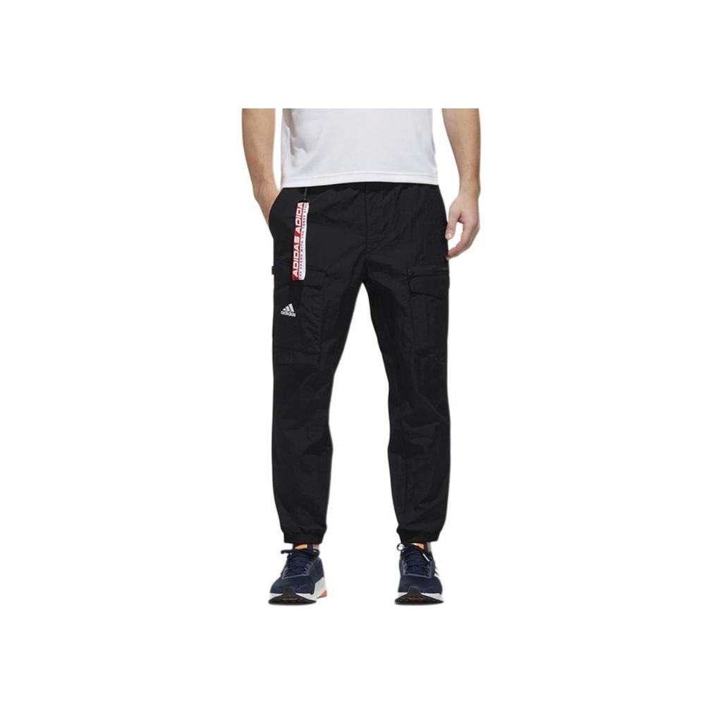Adidas CNY Series PT JC New Year Limited-Edition Tapered Cargo Track Pants Men Bottoms Black FM9285