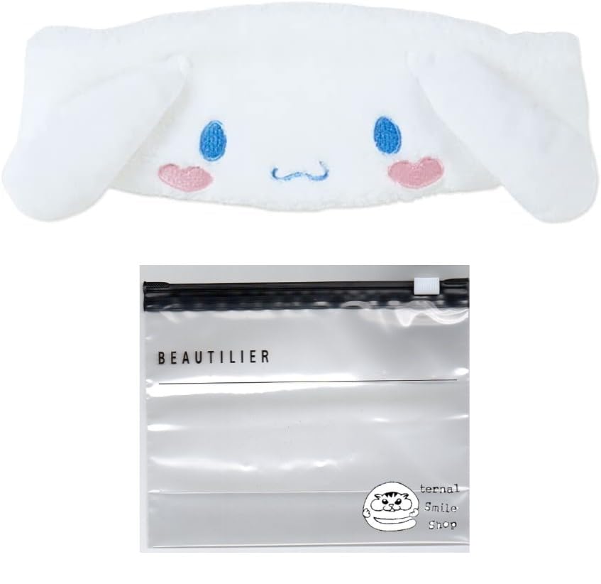 

Cinnamoroll Коричное Лицо Спортивный Тюрбан для Волос Набор Слайдер Повязка для Волос, Умывание, Повязка на Голову, (Повязка для волос, Сумка)