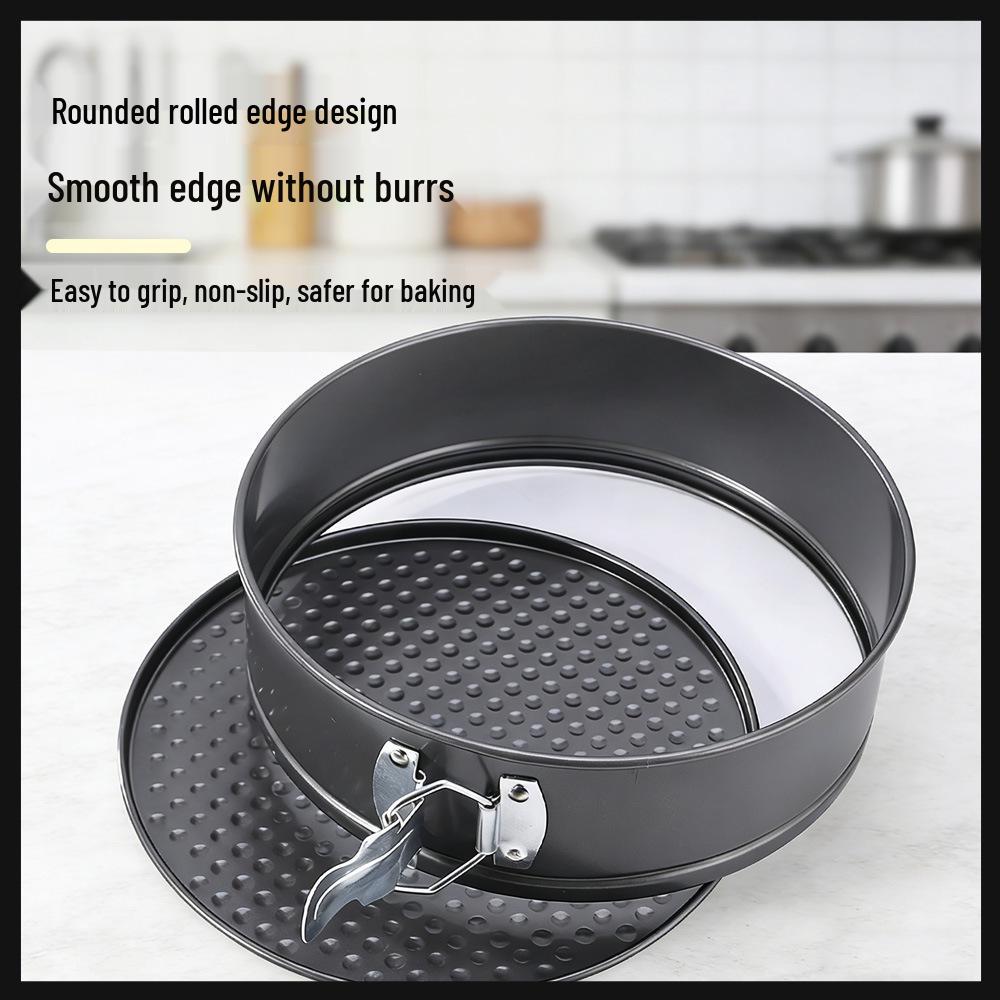 Chiffon Cake Mold Set - Household Removable Bottom, Non-Stick, High Temp Resistant, Easy Demolding Baking Pans.