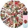 50Pcs/Set Retro ChristmasPET Stickers Waterproof DIY Fashion Doodle Decals Stickers