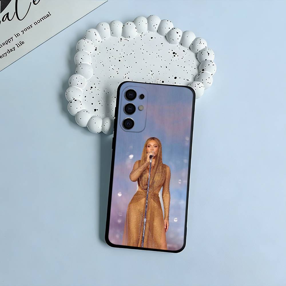 pop diva-B-eyoncé Phone Case For Samsung S25,S24,S21,S22,S23,S30,Ultra,S20,Plus,Fe,Lite,Black Soft Silicone