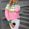 Ladies' Fashionable Heart-shaped Sweater, Loose And Versatile Valentine's Day Knitted Pullover Sweater