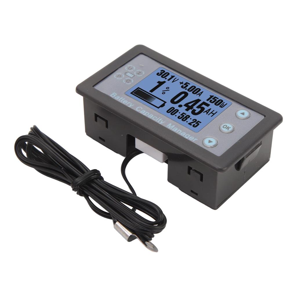 Bluetooth Batterieüberwachung VA9210 Spannung Strom Kapazität Messgerät Coulometer für Auto Wohnmobil 3 Meter geschirmtes Kabel 120V 100A