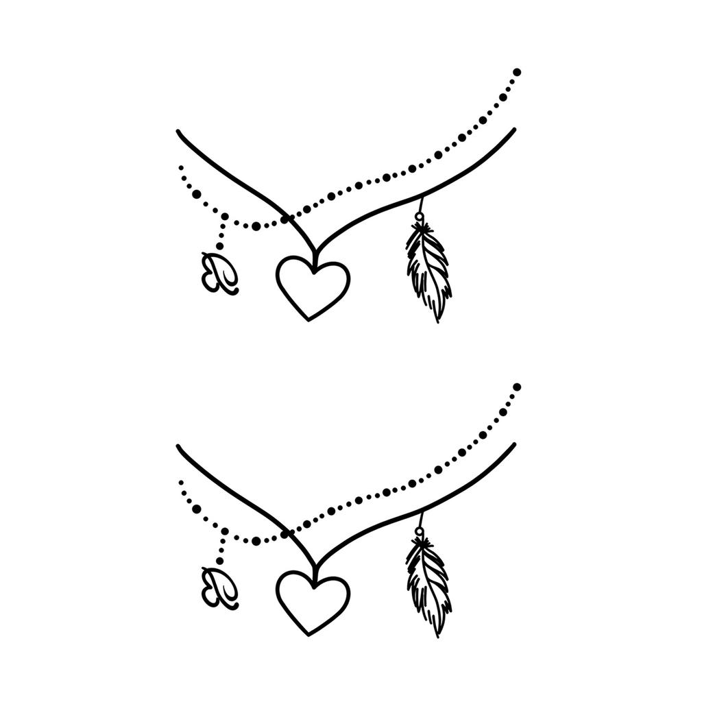 Sticker Tatuaggio Adesivo Lunga Striscia Totem Linea Dita Multi-Immagine Fiore Semplice Liscio Sole Luna Stella Schiena Vita Colonna Vertebrale