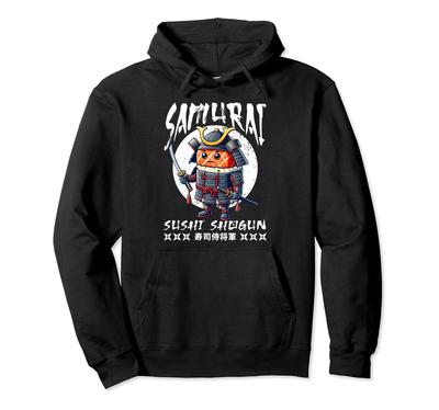 Japanischer Samurai Sushi Lebensmittel Grafik Hoodie für und Kinder Männer, Jungen, Frauen,