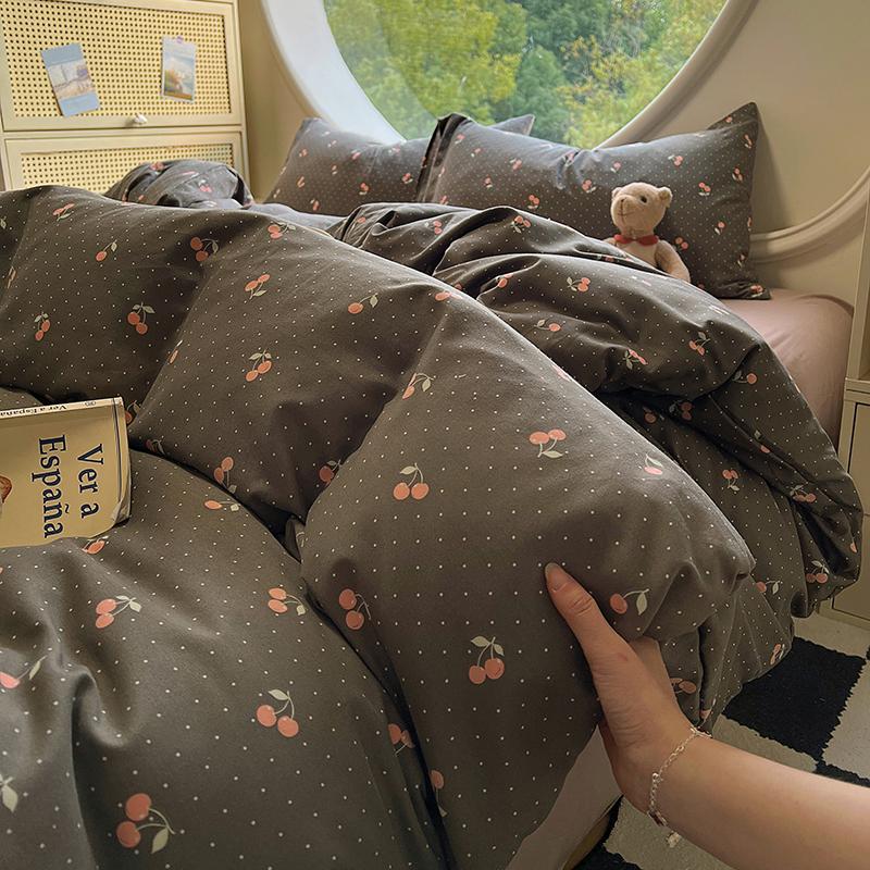 Floral Style Duvet Cover Soft Quilt Cover Single/Double/Queen Size Comforter Covers Girls Room Bedding (Pillowcase Need Order)