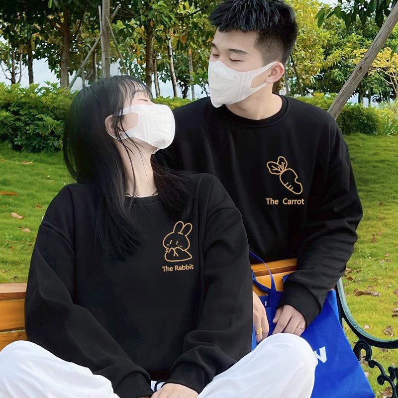 High-End French Fleece Sweatshirts: Trendy Couple Outfits for Autumn/Winter 2025