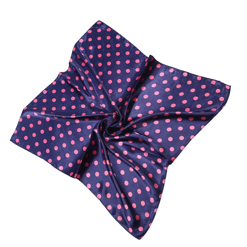 

Женский шарф, обертывание для шеи, накидка, шейный платок, милый аксессуар для одежды, стильный точечный узор, шарфы для девочек для декора, для ношения темно-синий