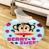 1pc Berry Sweet Monkey Round carpet, Made of Polyester,Perfect for Decorating Office Chairs, Living Rooms fplt036