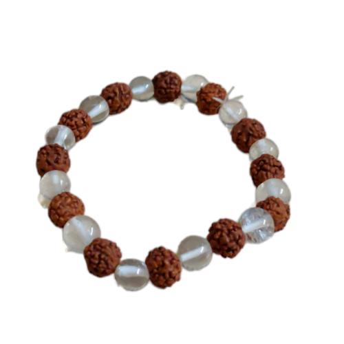 @ Indian Traditional Streatchable Rudraksha Crystal Bracelet For Unisex SM125-60% OFF
