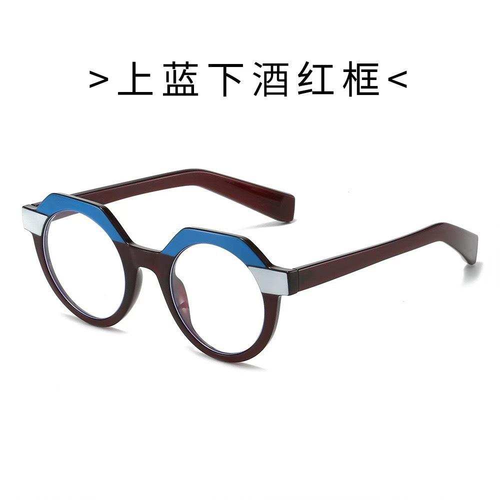 Personalized Color Matching Round Sunglasses Sunglasses Retro Trend Sunglasses Fashion High Sense
