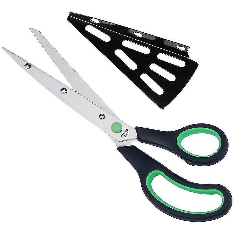 Kitchen Pizza Scissors Sharp Blades Pizza Cutter With Pizza Server Stainless Steel Pizza Scissors / Pizza Knife - Green