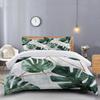 Mori Leaf Golden Thread Printing Bedding Three-Piece Set Quilt Cover Pillowcase Bed Sheet 90 Sanded Cloth
